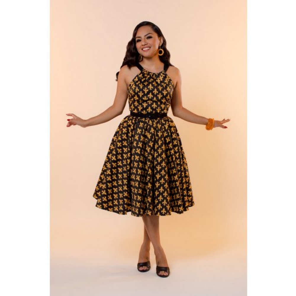 NWT - Pinup Couture Fleur De Lis Harley, Small